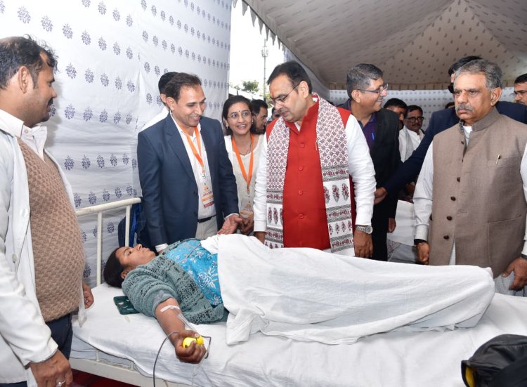 मुख्यमंत्री आयुष्मान आरोग्य रक्तदान शिविर में 44 हजार 705 लोगों ने किया रक्तदान