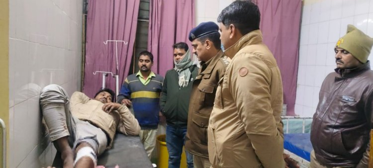 पुलिस मुठभेड़ में दो गौ तस्कर गिरफ्तार एक के पैर में लगी गोली हॉस्पिटल में भर्ती
