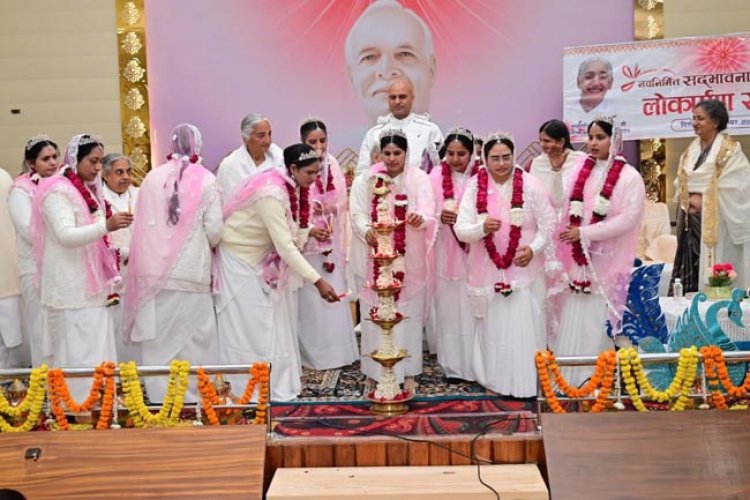 सद्भावना भवन के उद्घाटन पर किया गया 12ब्रह्माकुमारियाें का अलाैकिक समर्पण समाराेह
