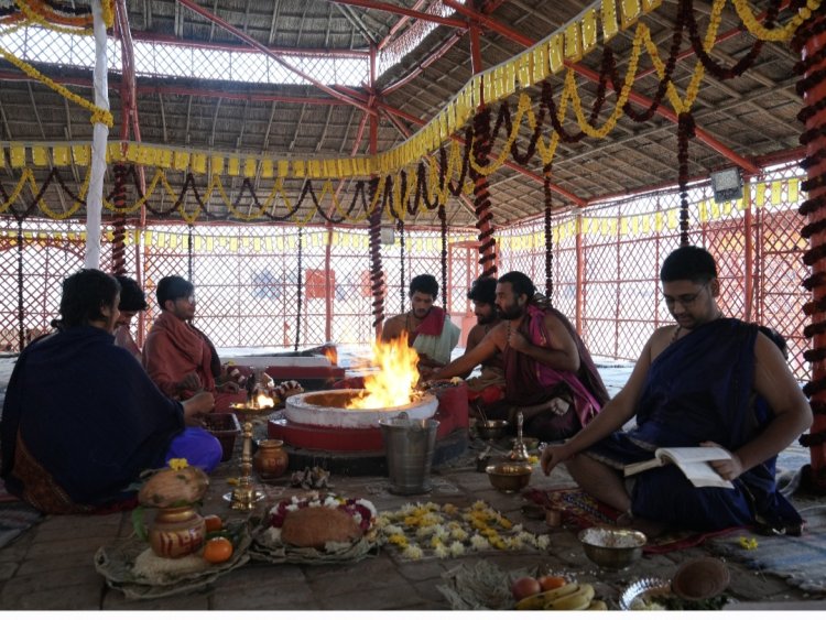 रामलला प्राण प्रतिष्ठा की दूसरी वर्षगांठ पर अनुष्ठान शुरू, श्रीविग्रह की पालकी यात्रा निकली
