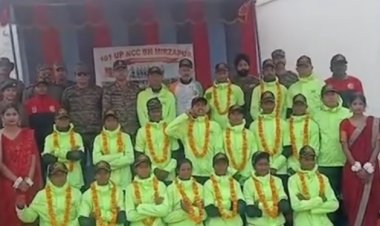 रांची से दिल्ली तक राष्ट्रभक्ति की साइकिल यात्रा: मीरजापुर में गूंजा वीर बिरसा मुंडा का जयघोष