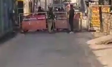 कांग्रेस के प्रदेश अध्यक्ष हाउस अरेस्ट, मकान के चारों ओर बैरिकेडिंग