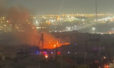 प्रयागराज माघ मेला के एक शिविर में लगी आग, दो बड़े टेंट एवं तीन छोलदारी जलीं