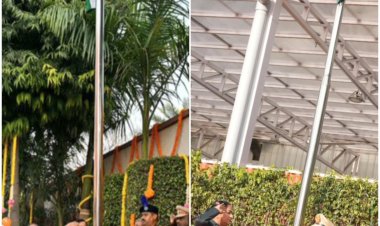 दिल्ली में भाजपा मुख्यालय और मुख्यमंत्री जनसेवा सदन में फहराया गया तिरंगा, संविधान निर्माताओं को किया नमन