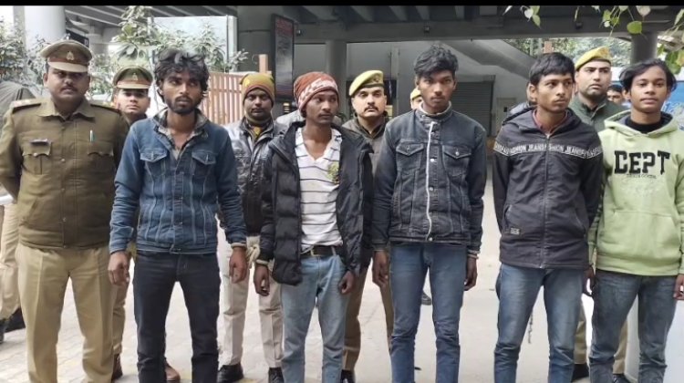 बाइक चोर गिरोह के पांच शातिर गिरफ्तार