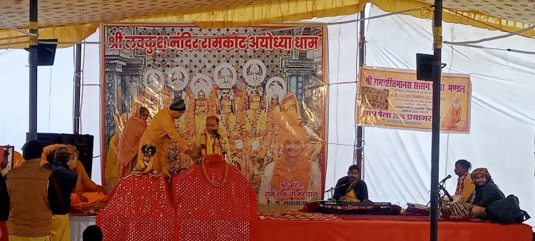 संगम की रेती पर पौष पूर्णिमा से बह रही भक्ति और अध्यात्मिक बयार