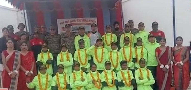 रांची से दिल्ली तक राष्ट्रभक्ति की साइकिल यात्रा: मीरजापुर में गूंजा वीर बिरसा मुंडा का जयघोष