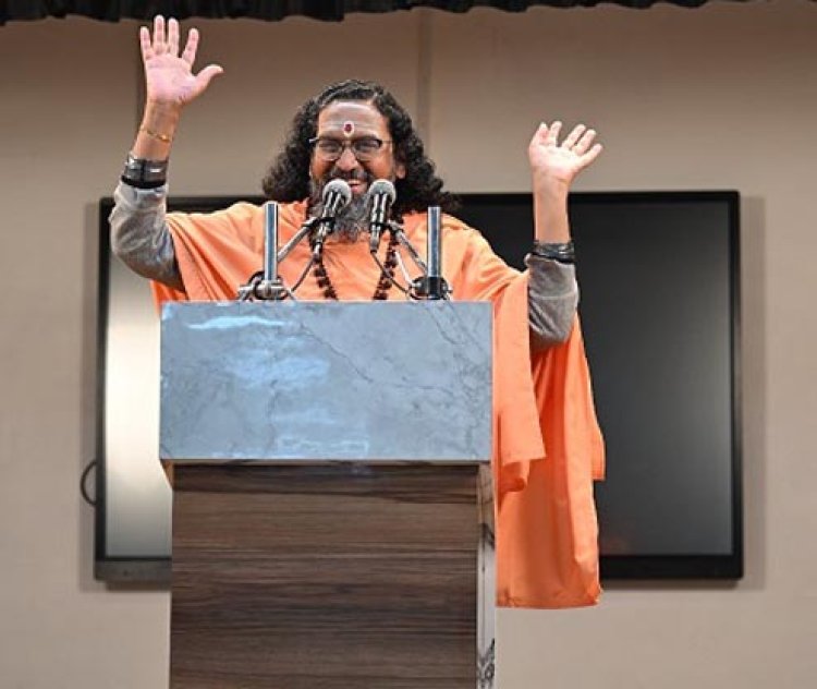 महर्षि पतंजलि विद्यालय में स्वामी अभेदानंद ने बताए शिक्षण के दिव्य सूत्र