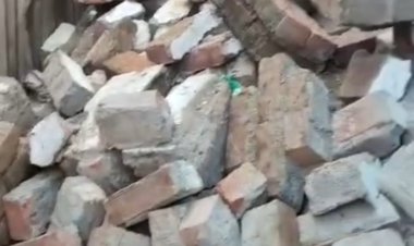 गैस सिलेंडर विस्फोट से मकान क्षतिग्रस्त, मलबे में दबकर बुजुर्ग घायल