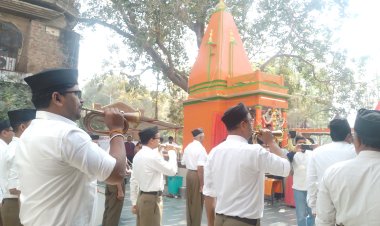 श्रीबेचु महादेव मंदिर पर राष्ट्रीय स्वयंसेवक संघ के घोष टोली ने मनाया अखिल भारतीय घोष दिवस
