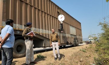 मैहर: अमरपाटन बायपास पर कंटेनर पर लटका मिला चालक का शव, पुलिस जांच में जुटी