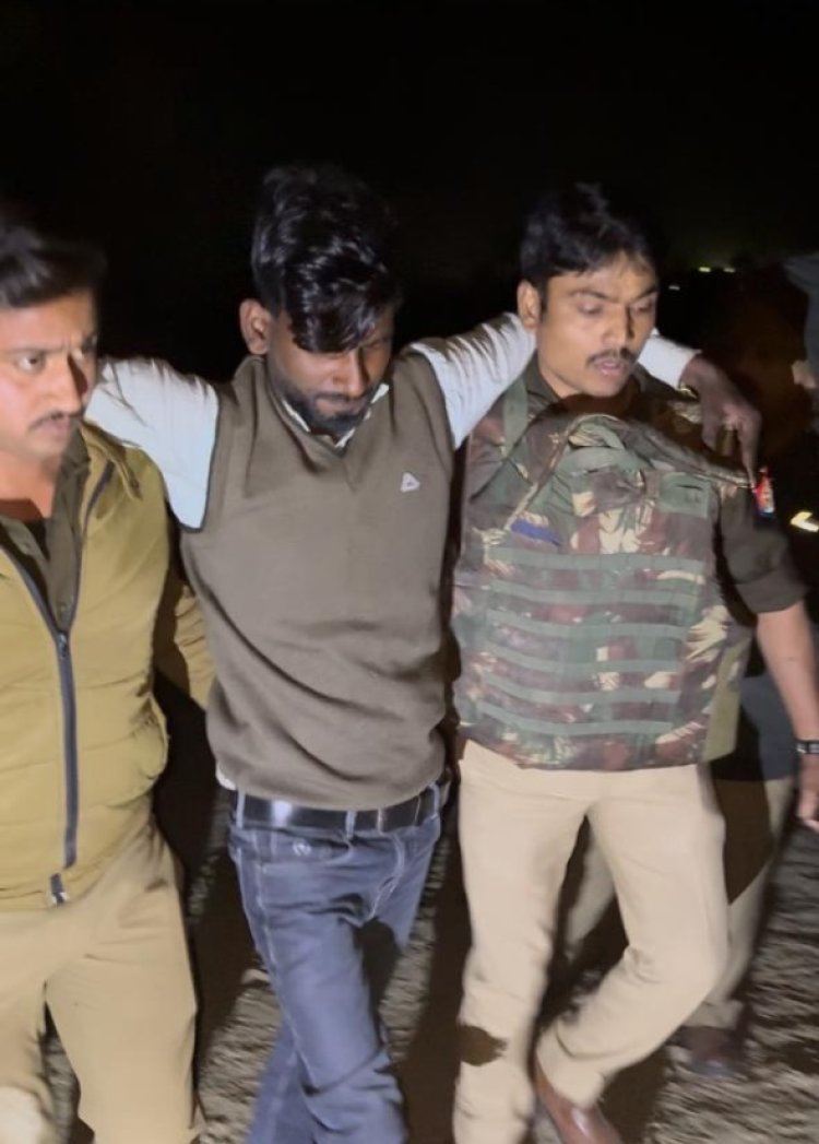 मुठभेड़ में फरार बदमाश मोनू बघेल घायल