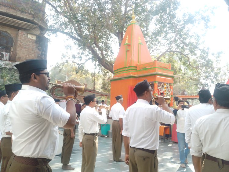श्रीबेचु महादेव मंदिर पर राष्ट्रीय स्वयंसेवक संघ के घोष टोली ने मनाया अखिल भारतीय घोष दिवस