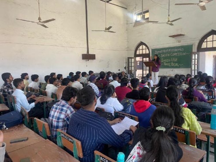 ईसीसी में ‘भारत-अमेरिका व्यापार समझौता’ पर भाषण प्रतियोगिता