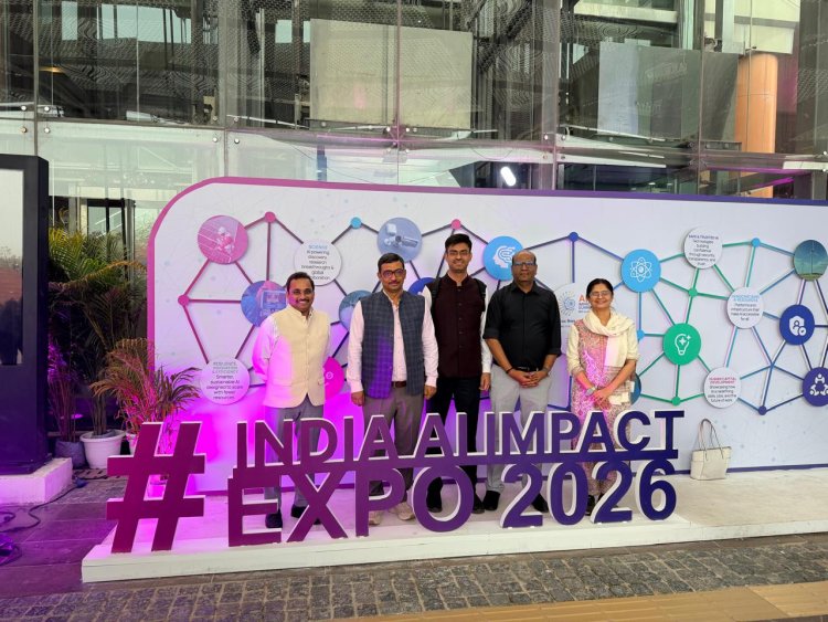 नई दिल्ली की एआई समिट में गूंजा सीएसजेएमयू का एआई विजन