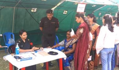मिलिट्री हॉस्पिटल में स्वास्थ्य जागरूकता एवं चिकित्सा शिविर का आयोजन
