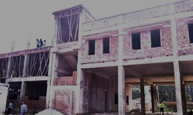 अयोध्या पुलिस लाइन में अग्निशमन केंद्र के प्रशासनिक भवन का निर्माण