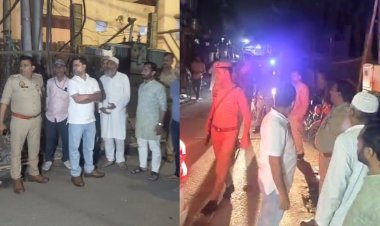 रमजान में अतिक्रमण पर कार्रवाई, आजमनगर बाजार बंद; पुलिस से नोकझोंक