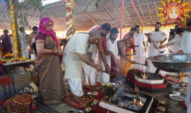 श्री राम जन्मभूमि में श्रीराम यन्त्र पूजन की पूर्णाहुति, राष्ट्रपति की उपस्थिति में 19 को होगी  स्थापना