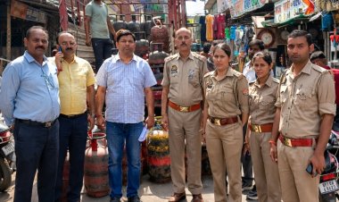 चार ठिकानों पर छापेमारी, अवैध गैस कारोबार का नेटवर्क बेनकाब