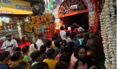 बड़ी काली जी मंदिर में सवा लाख श्रद्धालुओं ने लिया प्रसाद