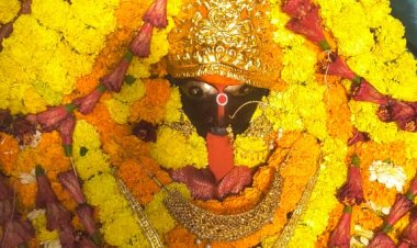 चौकियां धाम में मां शीतला का भव्य श्रृंगार, गुलाब-नीबू की माला से सजकर भक्तों को दिए दर्शन