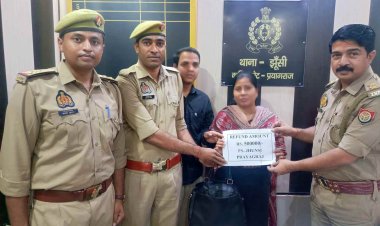 साइबर सेल ने धोखाधड़ी की शिकार पीड़िता के खाते में वापस कराए 5 लाख रुपये