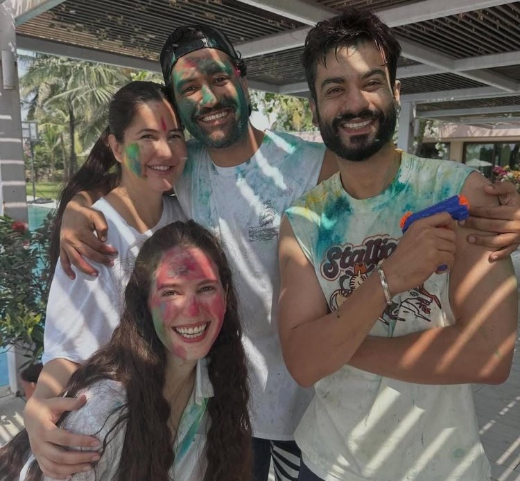 कैटरीना कैफ ने पति विक्की कौशल संग मनाई होली, तस्वीरें सोशल मीडिया पर साझा की