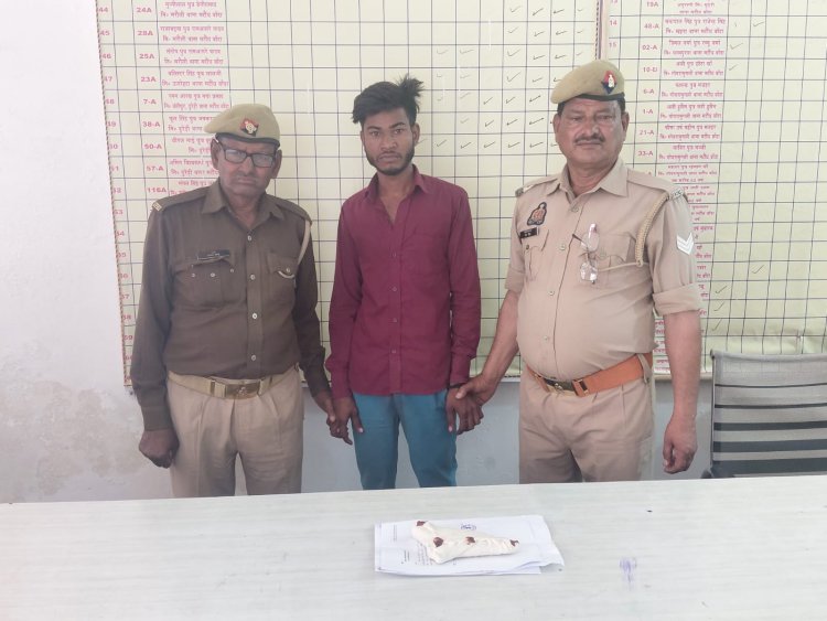 गैंगस्टर आराेपित तमंचे के साथ गिरफ्तार