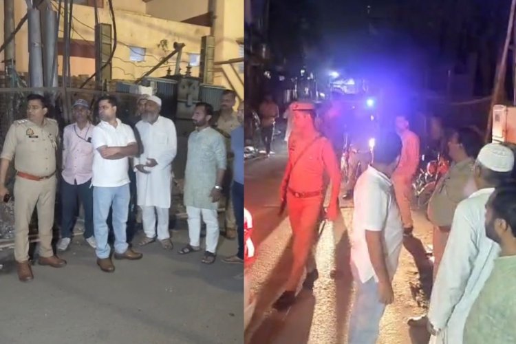 रमजान में अतिक्रमण पर कार्रवाई, आजमनगर बाजार बंद; पुलिस से नोकझोंक