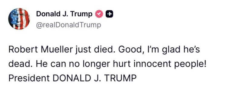 एफबीआई के पूर्व निदेशक रॉबर्ट मुलर का निधन, ट्रंप ने कसा तंज