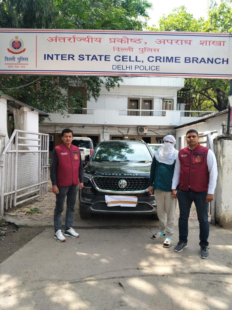 दिल्ली क्राइम ब्रांच ने शराब तस्करी गिरोह का किया भंडाफोड़, विदेशी शराब की 144 बोतलों के साथ आरोपित गिरफ्तार