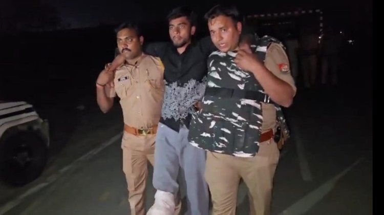 पुलिस और लूटेरों के बीच मुठभेड़, दो गिरफ्तार