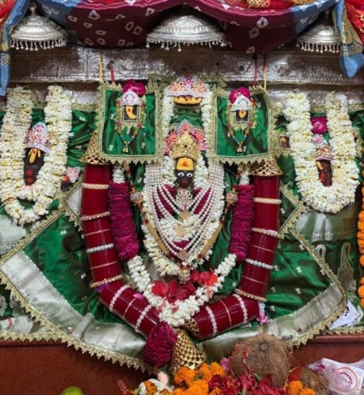 मां कल्याणी ने दिए महागौरी के स्वरूप में भक्तों को अलौकिक दर्शन