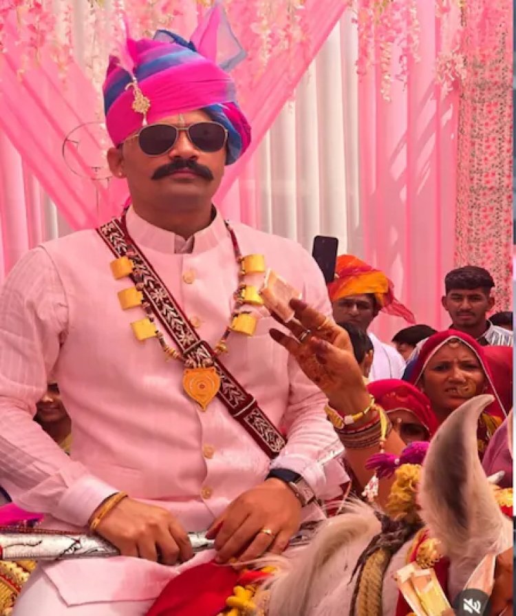 आईपीएस कृष्ण और अंशिका परिणय सूत्र में बंधे : बाड़मेर से जोधपुर पहुंची बारात