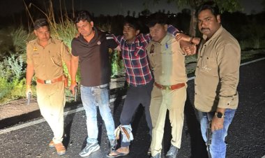 पुलिस मुठभेड़ : 25 हजार रुपये का इनामी गौ तस्कर घायल