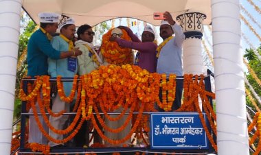 आम आदमी पार्टी ने जयंती पर डॉ अंबेडकर को किया नमन, संविधान रक्षा का लिया संकल्प