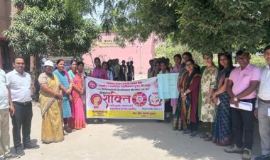 नारी शक्ति को लेकर निकली कॉलेज से पदयात्रा, गांव-गांव तक पहुंचा संदेश