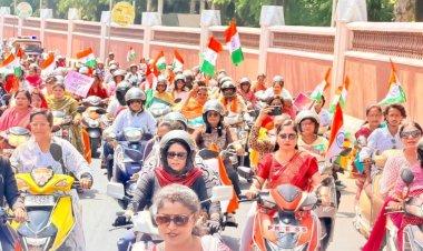 नारी शक्ति वंदन अधिनियम को लेकर भाजपा ने निकाली वाहन रैली