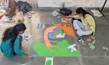 विश्व पृथ्वी दिवस की पूर्व संध्या पर पर्यावरण संरक्षण का संदेश पहुंचाने के लिए हुआ आयाेजन