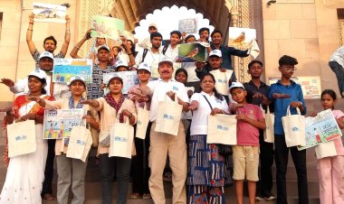 विश्व पृथ्वी दिवस पर प्लास्टिक कचरे से पृथ्वी और गंगा को बचाने का दिया संदेश