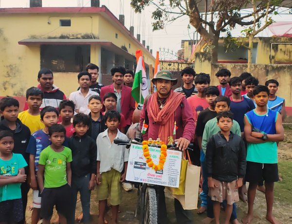 13 हजार किमी की साइकिल यात्रा ने जगाई नई सोच, साक्षी बना लखनऊ