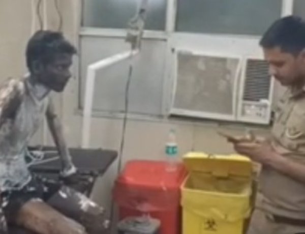 प्रेम प्रसंग के आरोप में युवक पर पेट्रोल डालकर जिन्दा जलाने का प्रयास