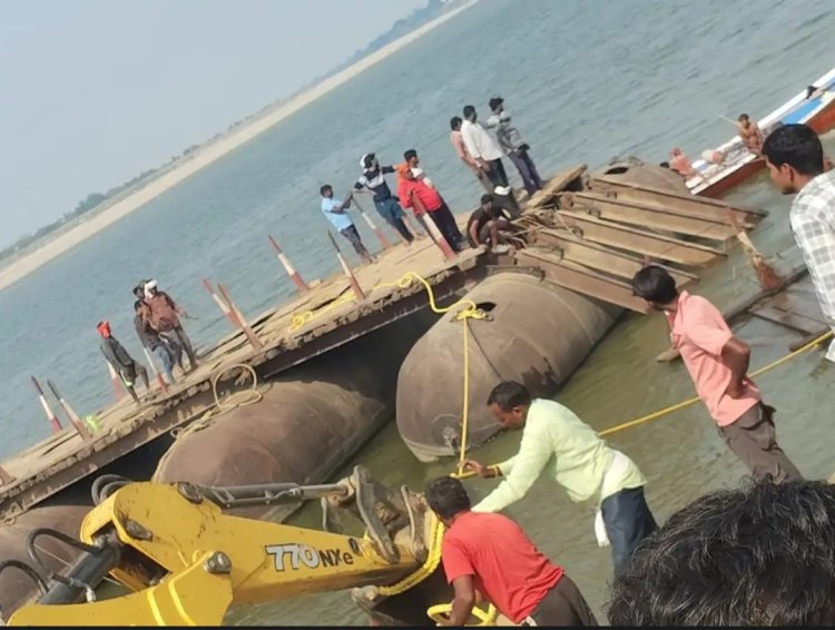 उत्तर प्रदेश के दो दर्जन जिलों में आंधी—पानी, कई जिलाें में ओलावृष्टि हुई, प्रयागराज में पीपा पुल बहा