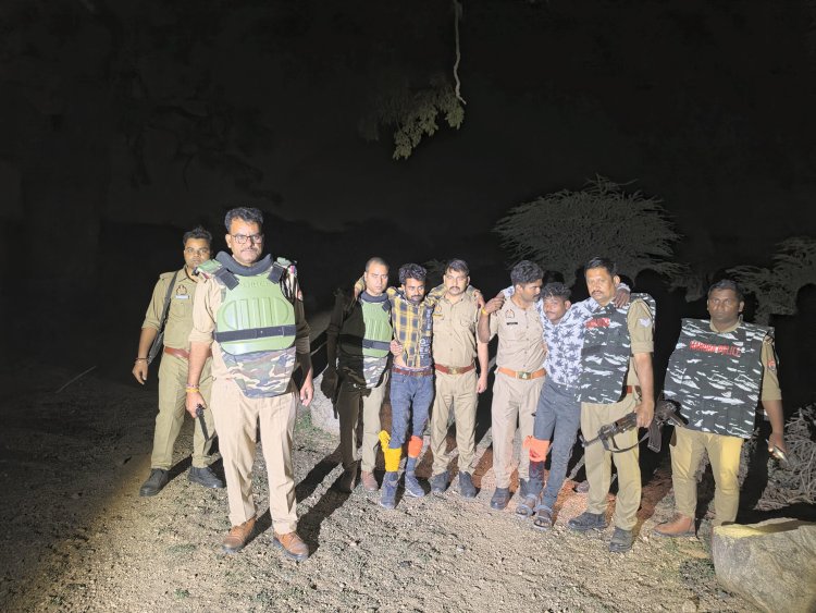 युवती की हत्या मामले में फरार प्रेमी साथी संग मुठभेड़ में गिरफ्तार