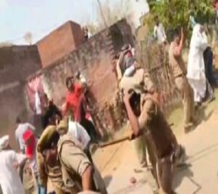 गाजीपुर जिले में जमकर चले ईंट -पत्थर, कई सपाई और सिपाही घायल, 10 लाेग गिरफ्तार