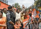 बंगाल में बहुमत के पार पहुंची भाजपा, 171 सीटों पर जीत, 37 पर निर्णायक बढ़त