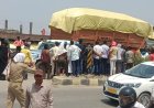 तेज रफ्तार ट्रक ने बाइक सवार दंपति को रौंदा, मौके पर मौत