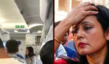 विमान यात्रा के दौरान महुआ मोइत्रा के खिलाफ नारेबाजी