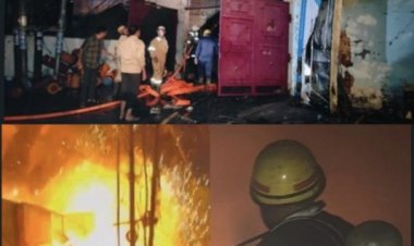 एयर कंडीशनर सर्विस सेंटर में लगी भयंकर आग, 80 वर्षीय बुजुर्ग की जलकर मौत